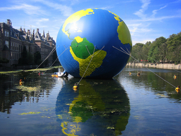 Inflatable globe Greenpeace